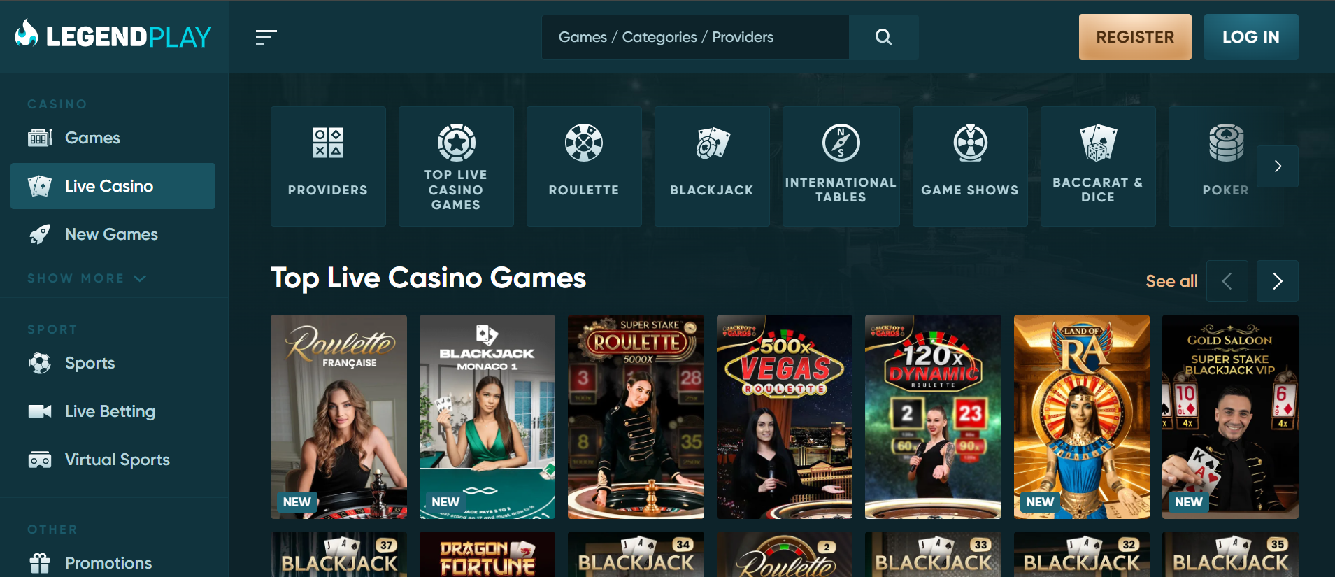 Legendplay casino fiable